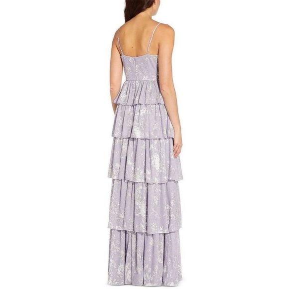 Aidan by Aidan Mattox Halter Tiered Maxi Dress - Picture 2 of 13